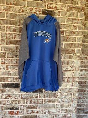 Majestic NBA OKC Thunder Blue Pullover Hoodie